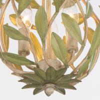 Three Light Chandelier by Crystorama - Broche Collection, Champagne Green Tea Finish - 565-CT