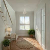 Three Light Chandelier by Crystorama - Broche Collection, Matte White Finish - 565-MT