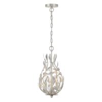 Three Light Chandelier by Crystorama - Broche Collection, Antique Silver Finish - 565-SA