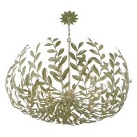 12 Light Chandelier by Crystorama - Broche Collection, Champagne Green Tea Finish - 569-CT