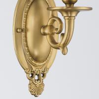 One Light Wall Sconce by Crystorama - Milford Collection, Aged Brass Finish - 621-AG