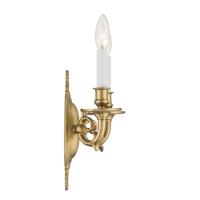Two Light Wall Sconce by Crystorama - Milford Collection, Aged Brass Finish - 622-AG