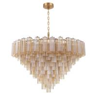 28 Light Chandelier by Crystorama - Addis Collection, Aged Brass Finish - ADD-327-AG-AM