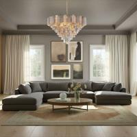 28 Light Chandelier by Crystorama - Addis Collection, Aged Brass Finish - ADD-327-AG-AU
