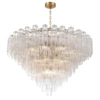 28 Light Chandelier by Crystorama - Addis Collection, Aged Brass Finish - ADD-327-AG-CL