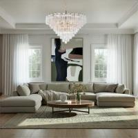 28 Light Chandelier by Crystorama - Addis Collection, Aged Brass Finish - ADD-327-AG-CL