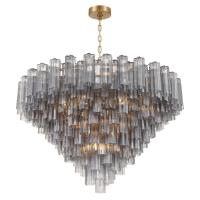 28 Light Chandelier by Crystorama - Addis Collection, Aged Brass Finish - ADD-327-AG-SM