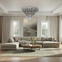 28 Light Chandelier by Crystorama - Addis Collection, Aged Brass Finish - ADD-327-AG-SM