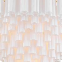 28 Light Chandelier by Crystorama - Addis Collection, Aged Brass Finish - ADD-327-AG-WH