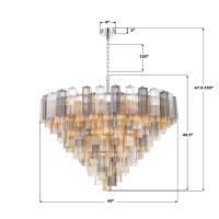 28 Light Chandelier by Crystorama - Addis Collection, Polished Chrome Finish - ADD-327-CH-AU