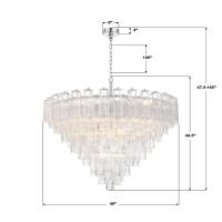 28 Light Chandelier by Crystorama - Addis Collection, Polished Chrome Finish - ADD-327-CH-CL