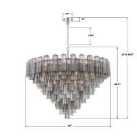 28 Light Chandelier by Crystorama - Addis Collection, Polished Chrome Finish - ADD-327-CH-SM