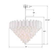 28 Light Chandelier by Crystorama - Addis Collection, Polished Chrome Finish - ADD-327-CH-WH