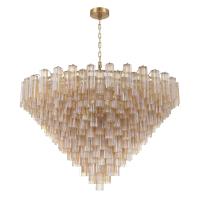 40 Light Chandelier by Crystorama - Addis Collection, Aged Brass Finish - ADD-329-AG-AM
