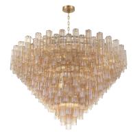 40 Light Chandelier by Crystorama - Addis Collection, Aged Brass Finish - ADD-329-AG-AM