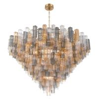 40 Light Chandelier by Crystorama - Addis Collection, Aged Brass Finish - ADD-329-AG-AU