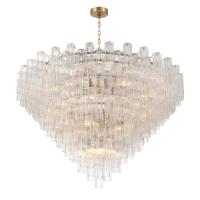 40 Light Chandelier by Crystorama - Addis Collection, Aged Brass Finish - ADD-329-AG-CL