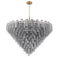 40 Light Chandelier by Crystorama - Addis Collection, Aged Brass Finish - ADD-329-AG-SM
