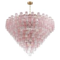 40 Light Chandelier by Crystorama - Addis Collection, Aged Brass Finish - ADD-329-AG-SP