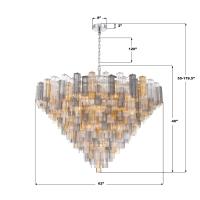 40 Light Chandelier by Crystorama - Addis Collection, Polished Chrome Finish - ADD-329-CH-AU