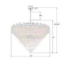 40 Light Chandelier by Crystorama - Addis Collection, Polished Chrome Finish - ADD-329-CH-CL
