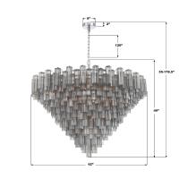 40 Light Chandelier by Crystorama - Addis Collection, Polished Chrome Finish - ADD-329-CH-SM