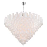 40 Light Chandelier by Crystorama - Addis Collection, Polished Chrome Finish - ADD-329-CH-WH