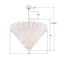 40 Light Chandelier by Crystorama - Addis Collection, Polished Chrome Finish - ADD-329-CH-WH