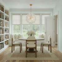 Six Light Chandelier by Crystorama - Adley Collection, Aged Brass Finish - ADL-506-AG-CL