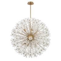 12 Light Chandelier by Crystorama - Adley Collection, Aged Brass Finish - ADL-512-AG-CL