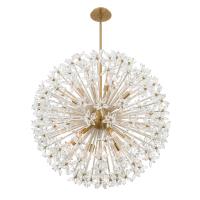 12 Light Chandelier by Crystorama - Adley Collection, Aged Brass Finish - ADL-512-AG-CL