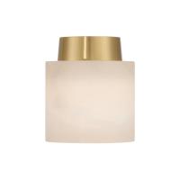 One Light Semi Flush Mount by Crystorama - Acme Collection, Aged Brass Finish - AME-400-AG