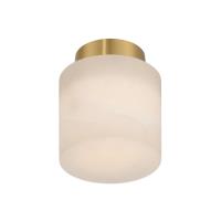 One Light Semi Flush Mount by Crystorama - Acme Collection, Aged Brass Finish - AME-400-AG