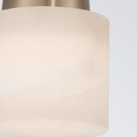 One Light Semi Flush Mount by Crystorama - Acme Collection, Aged Brass Finish - AME-400-AG