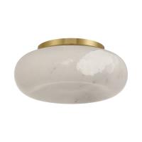 LED Flush Mount by Crystorama - Acme Collection, Aged Brass Finish - AME-403-AG
