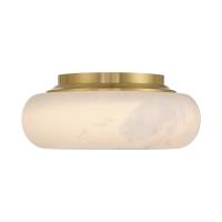 LED Flush Mount by Crystorama - Acme Collection, Aged Brass Finish - AME-403-AG