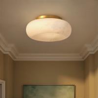 LED Flush Mount by Crystorama - Acme Collection, Aged Brass Finish - AME-403-AG