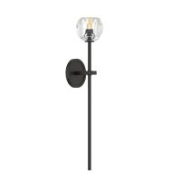 LED Wall Sconce by Crystorama - Aragon Collection, Matte Black Finish - ARA-10261-MK