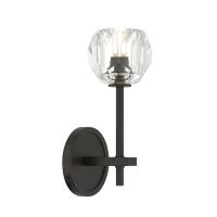 LED Wall Sconce by Crystorama - Aragon Collection, Matte Black Finish - ARA-10261-MK