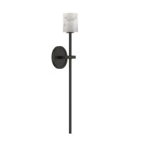 LED Wall Sconce by Crystorama - Aragon Collection, Matte Black Finish - ARA-10261-MK-ST