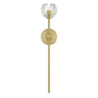 LED Wall Sconce by Crystorama - Aragon Collection, Soft Brass Finish - ARA-10261-SB