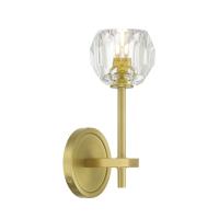 LED Wall Sconce by Crystorama - Aragon Collection, Soft Brass Finish - ARA-10261-SB