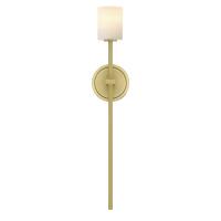 LED Wall Sconce by Crystorama - Aragon Collection, Soft Brass Finish - ARA-10261-SB-ST