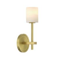 LED Wall Sconce by Crystorama - Aragon Collection, Soft Brass Finish - ARA-10261-SB-ST