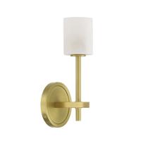 LED Wall Sconce by Crystorama - Aragon Collection, Soft Brass Finish - ARA-10261-SB-ST
