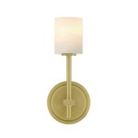 LED Wall Sconce by Crystorama - Aragon Collection, Soft Brass Finish - ARA-10261-SB-ST