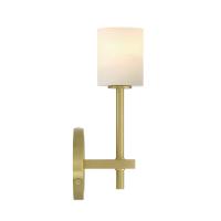 LED Wall Sconce by Crystorama - Aragon Collection, Soft Brass Finish - ARA-10261-SB-ST