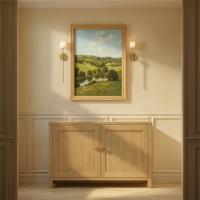 LED Wall Sconce by Crystorama - Aragon Collection, Soft Brass Finish - ARA-10261-SB-ST