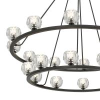 LED Chandelier by Crystorama - Aragon Collection, Matte Black Finish - ARA-10268-MK