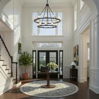 LED Chandelier by Crystorama - Aragon Collection, Matte Black Finish - ARA-10268-MK-ST